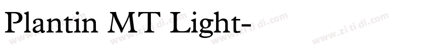 Plantin MT Light字体转换 Plantin MT Light字体转换
